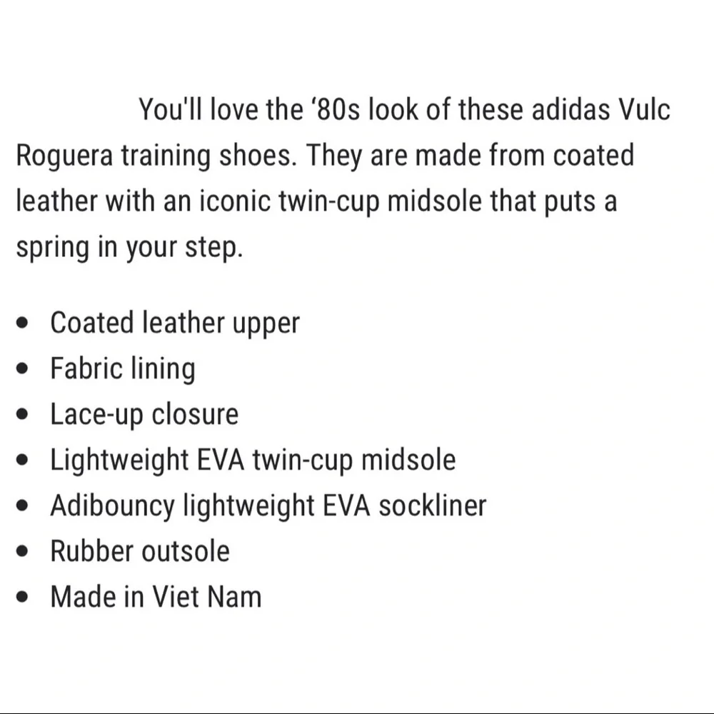 NIB Adidas Roguera Leather Athletic Cross Trainers